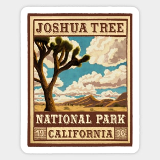 Joshua Tree National Park Outdoor Vintage Sticker